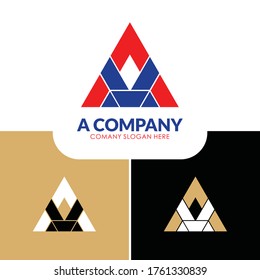 VECTOR LOGO LOGOTYPE LETTER A MODERN SIMPLE BUSINESS COMPANY
