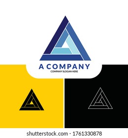 VEKTORLOGO-LOGOTYPE LETTER EIN MODERNES, EINFLEISCHES UNTERNEHMENSUNTERNEHMEN