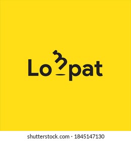 Vector Logo Lompat or Jump Yellow And Black