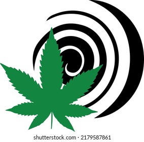 vector logo love for cannabis