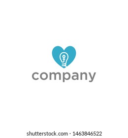 vector logo love graphic lights