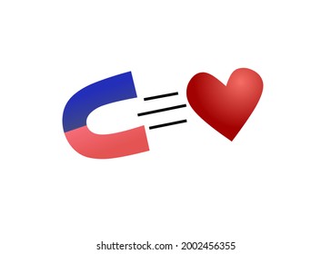 Vector logo or love magnet symbol