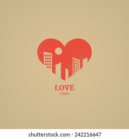Vector logo Love town