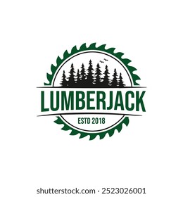 logotipo de vetor lumberjack. design de logotipo