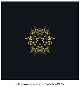 vector logo luxury butterfly for business, beauty and health