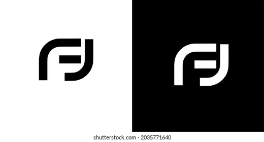 Vektorlogo aus den Buchstaben f und j