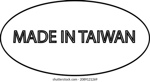 vector logo, Made in Taiwan  eps 10