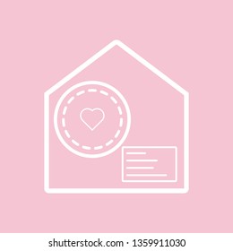 Vector logo mail, reviews, letter. Icon.