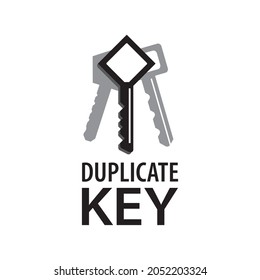 Vector logo of making and duplicate keys
