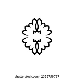 logotipo vectorial mandala elegante cornamento caleidoscopio, icono y símbolo para el logotipo de marca