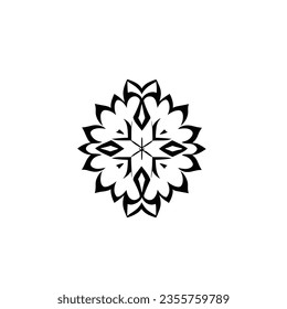 logotipo vectorial mandala elegante cornamento caleidoscopio, icono y símbolo para el logotipo de marca