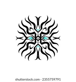 logotipo vectorial mandala elegante cornamento caleidoscopio, icono y símbolo para el logotipo de marca