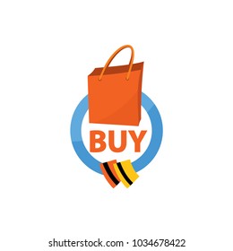 vector logo market shopping