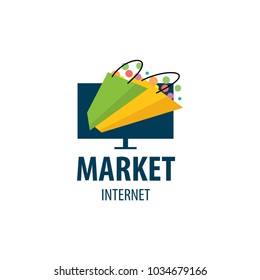 vector logo market shopping