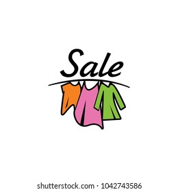 vector logo market shopping