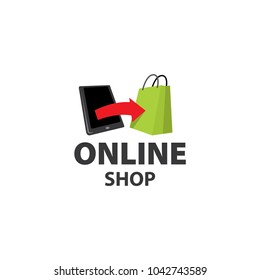 vector logo market shopping