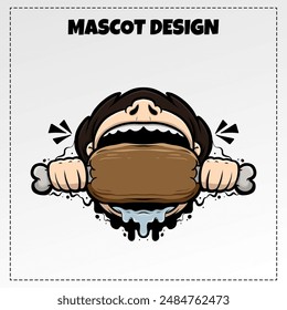 Vector Logo Mascot Illustration Vector Design