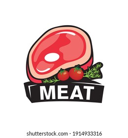 Vector logo of a meat shop and restaurant