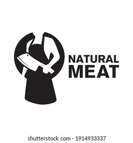 Vector logo of a meat shop and restaurant
