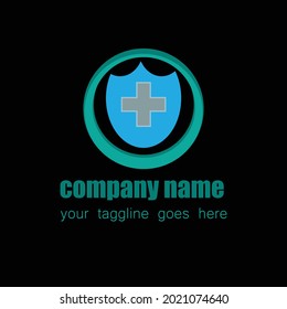 Vector Logo For Medicine Company With Plus Icon Eps 10