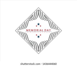 Vector Logo for Memorial Day