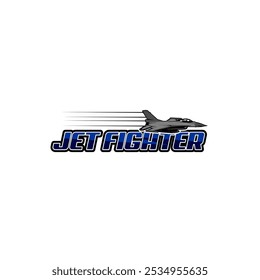 vector logo military plane jet fighter