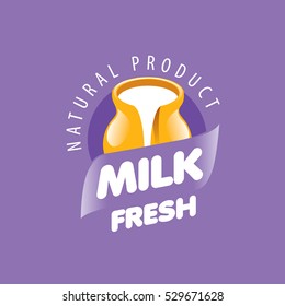 vector logo milk