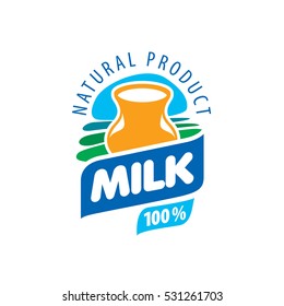 vector logo milk