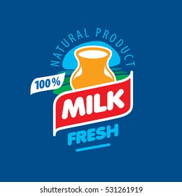 vector logo milk