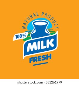 vector logo milk