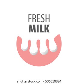 vector logo milk