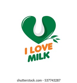 vector logo milk