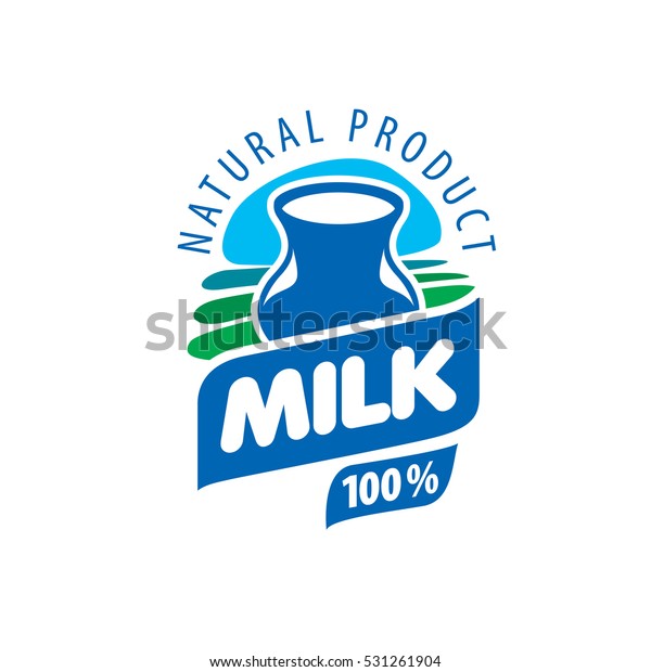 Vector Logo Milk Stock Vector (Royalty Free) 531261904