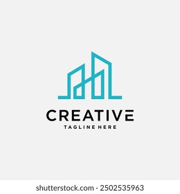 vector logo minimalist building. logo inspiration