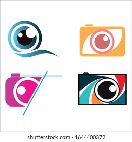 Vektorillustration Logo-Minimalistische Kamera oder Linse-Logo für Geschäftsfotografie