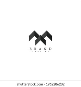 Vector logo with a minimalist, futuristic concept. Transparent background