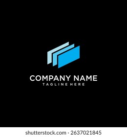 vector logo mirror layer. logo vector