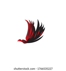 vector logo of a modern bird design