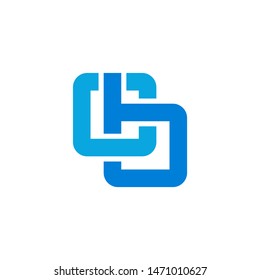 vector logo of a modern C letter