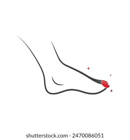 Vector logo Modern design for beauty center and spa manicure and pedicure salon.