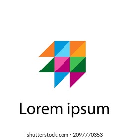 vector logo modern design and colorful minimalist
