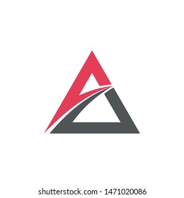 vector logo of a modern letter A
