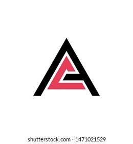 vector logo of a modern letter A