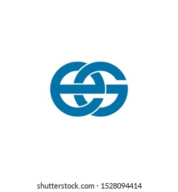 vector logo for a modern letter g