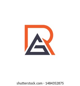 vector logo of a modern letter R