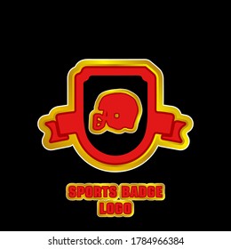 
Vector logo of a modern sport badge 3D vector