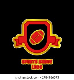 
Vector logo of a modern sport badge 3D vector