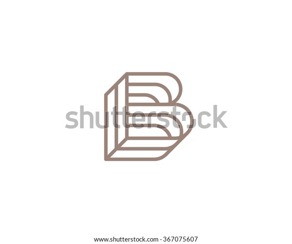 Vector Logo Modern Style Stylized Letter Stock Vector (Royalty Free ...