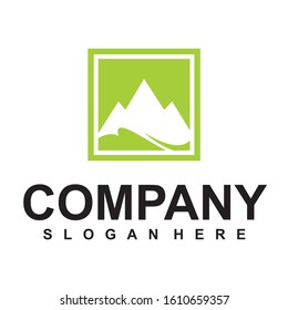 vector logo modern, Vintage label, hand drawn on the theme of Hiking, Mountaineering, Hunting. Outdoor recreation, adventure in the mountains.