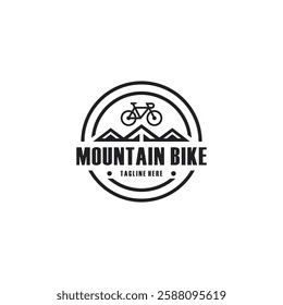 vector logo mountain bike shop.concept logo